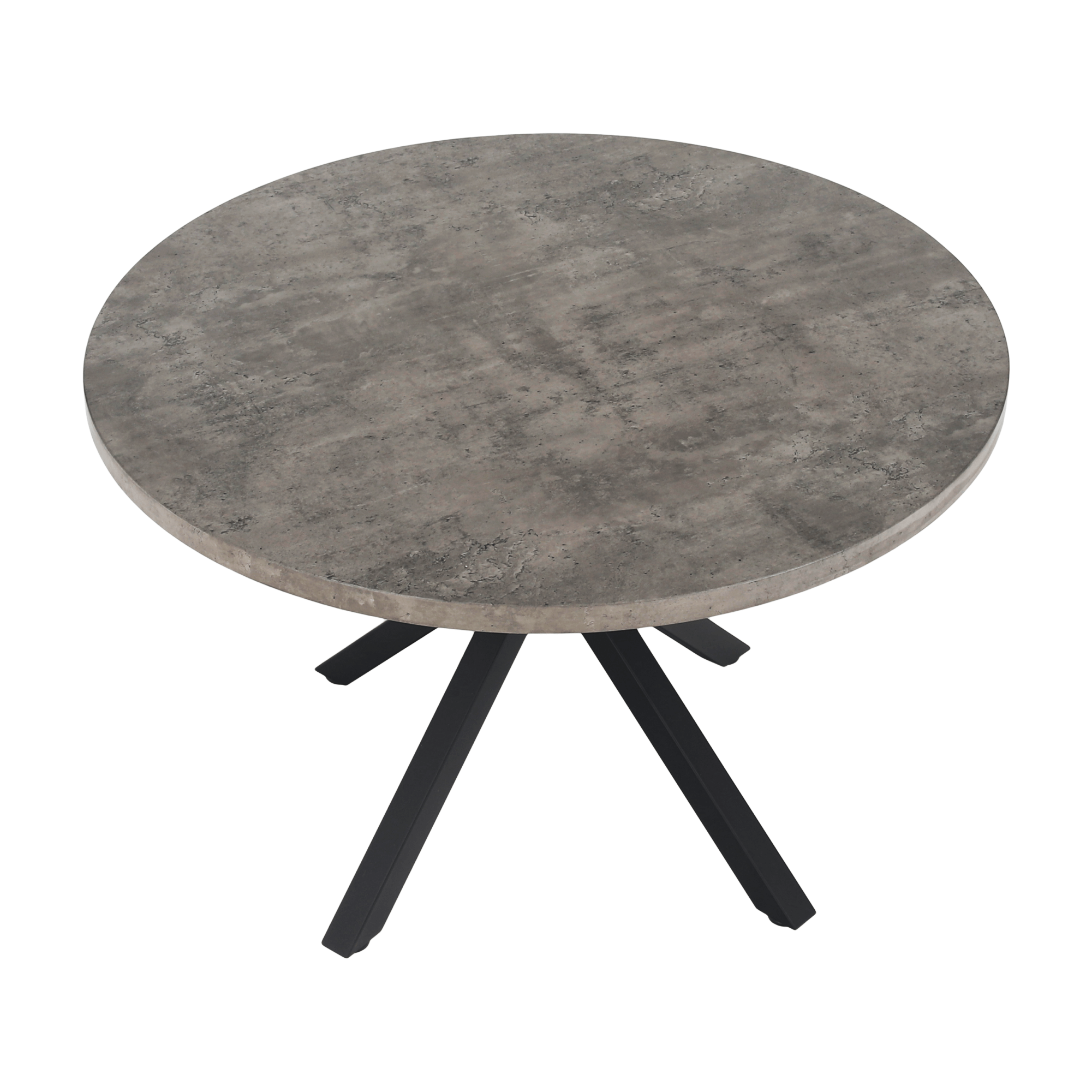 Masa dining MEDOR, gri / negru