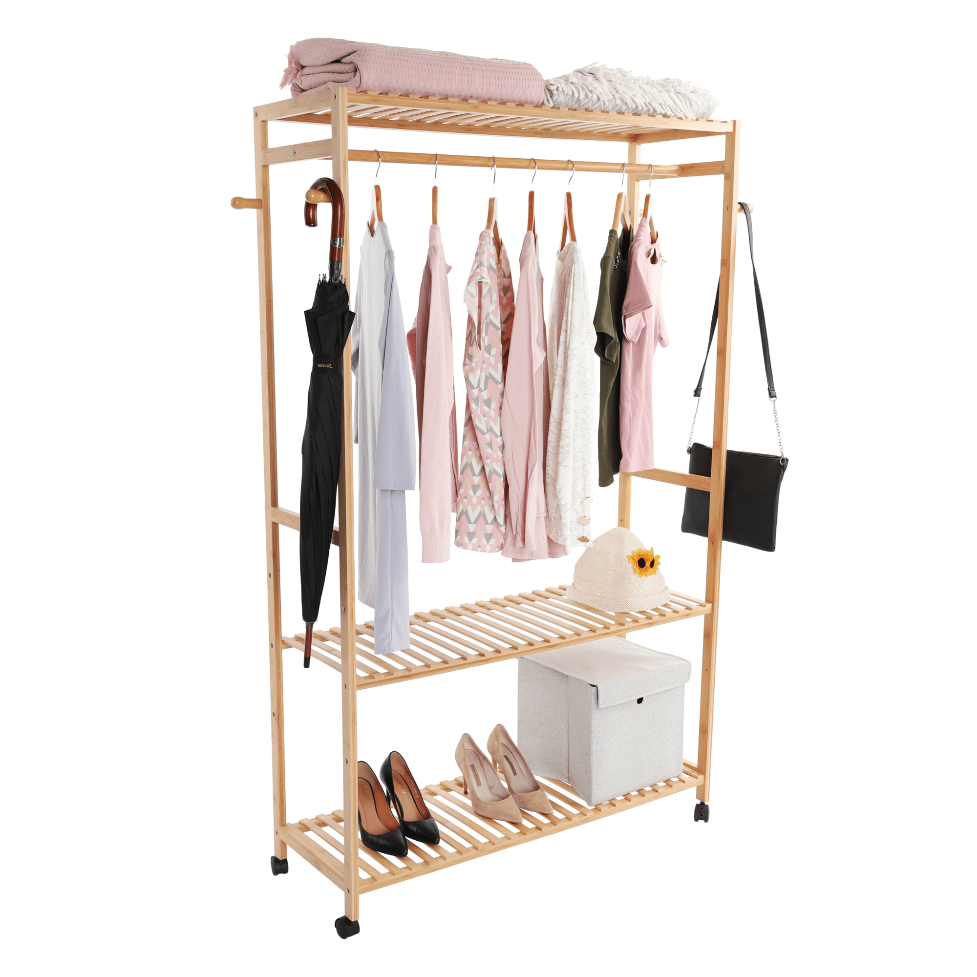 Organizator dulap MELAR, bambus natural
