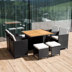 Set gradina MELFORD, negru / crem / natural