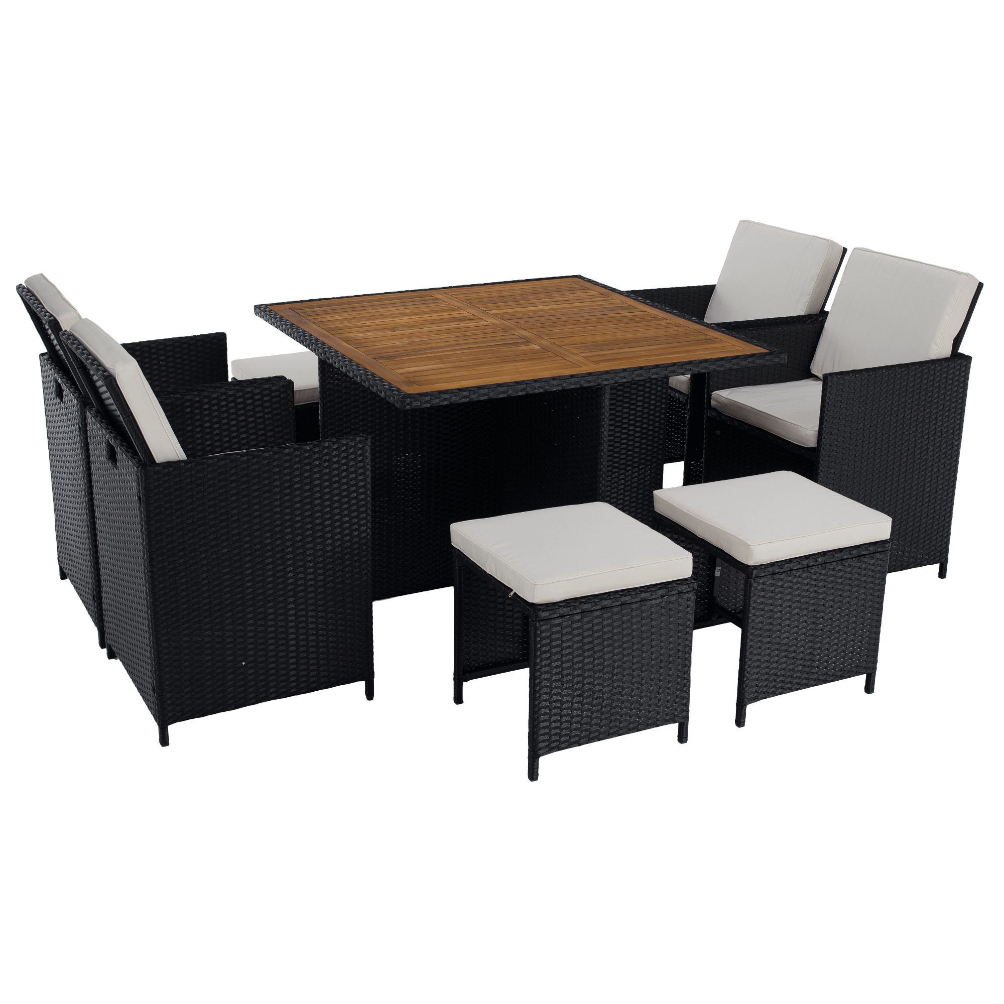 Set gradina MELFORD, negru / crem / natural