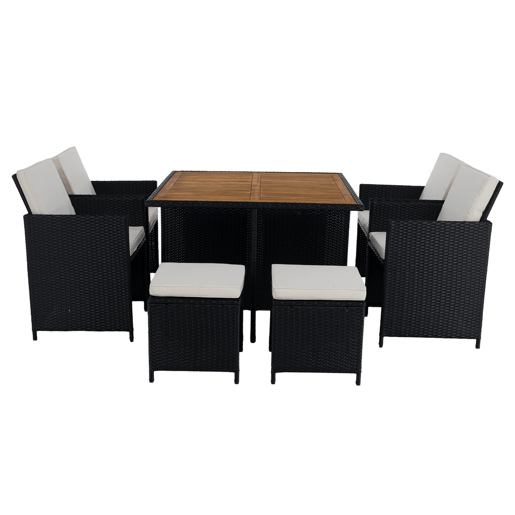 Set gradina MELFORD, negru / crem / natural