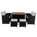Set gradina MELFORD, negru / crem / natural
