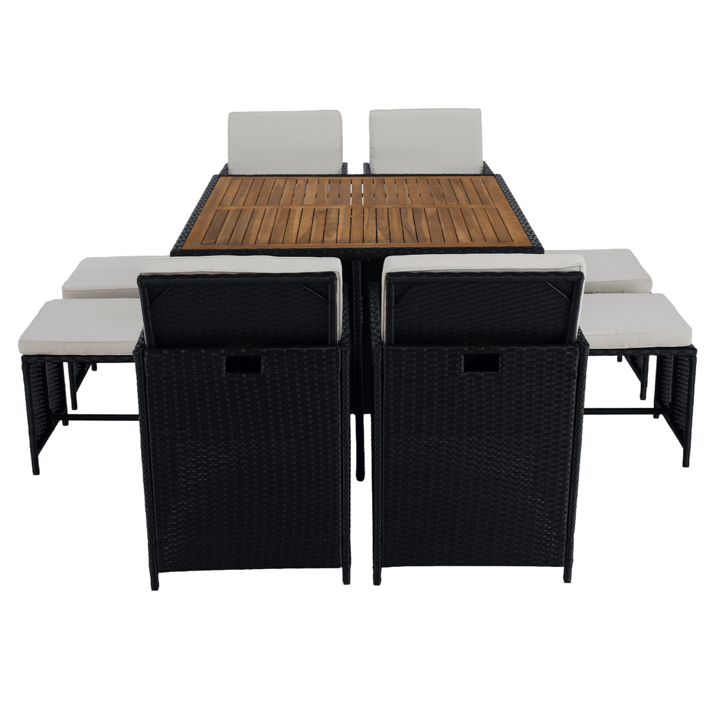 Set gradina MELFORD, negru / crem / natural