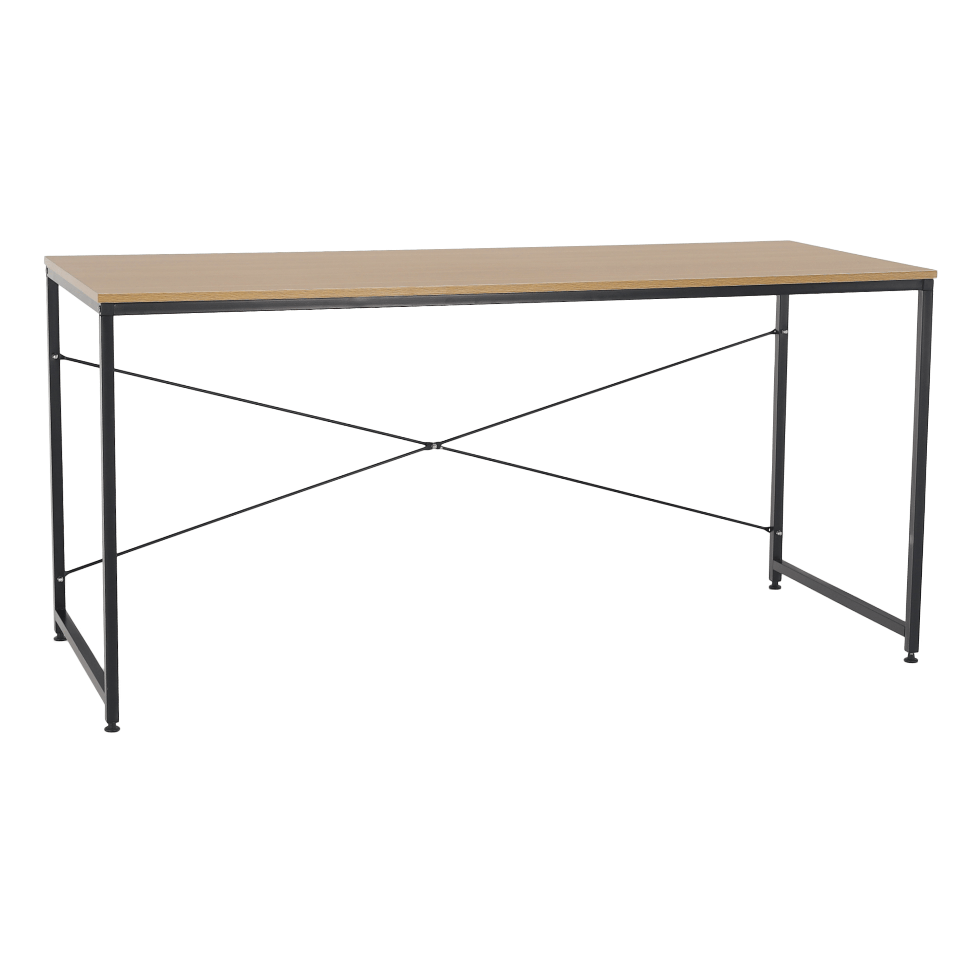 Birou PC MELLORA, stejar / negru
