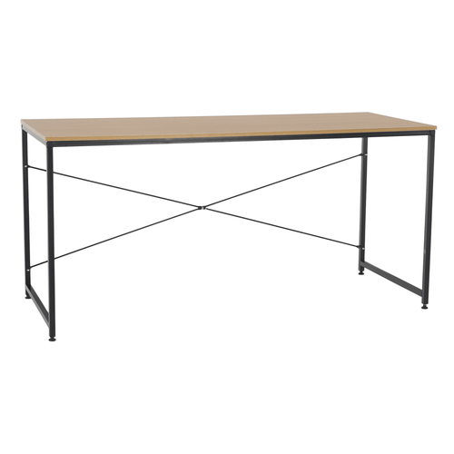 Birou PC MELLORA, stejar / negru