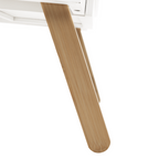 Birou PC MELTEN, alb / natural