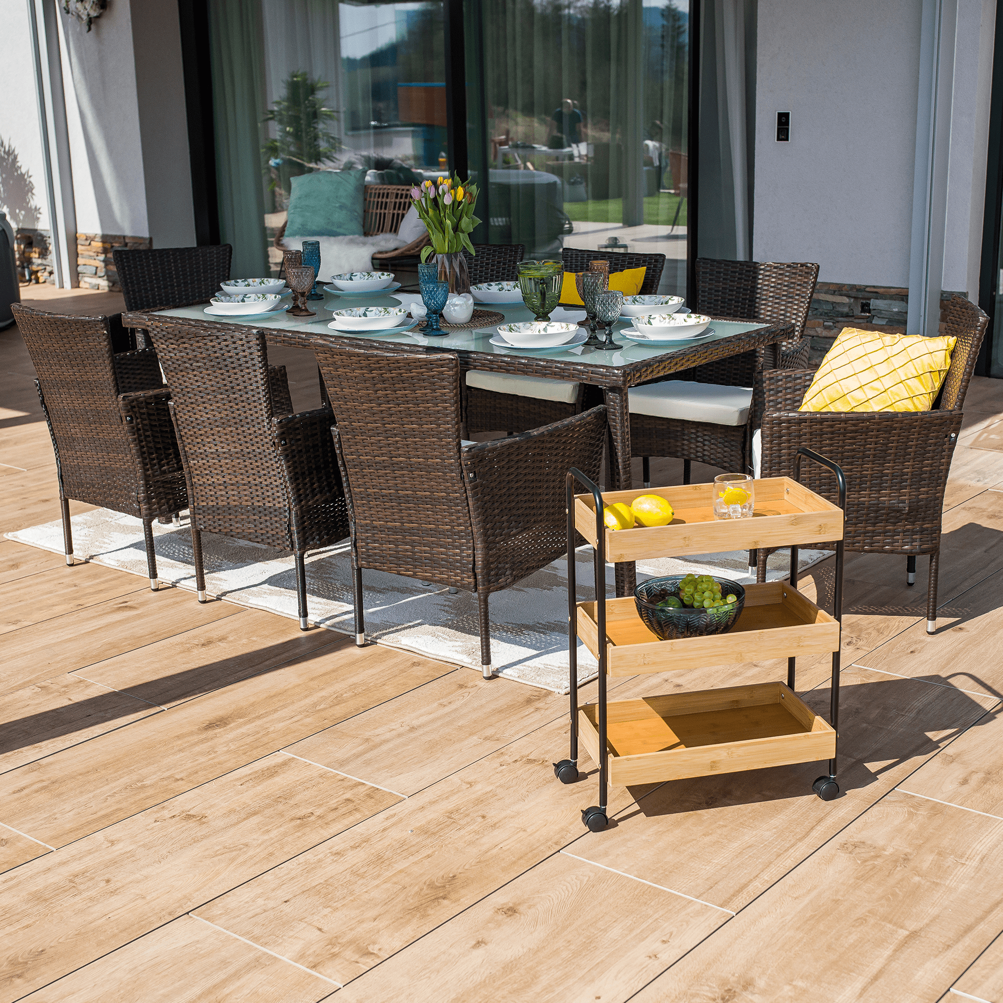 Set gradina MENIBOR, maro / bej