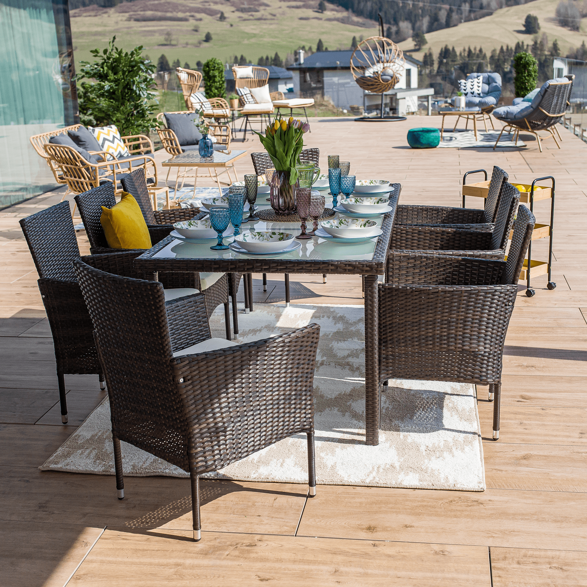 Set gradina MENIBOR, maro / bej
