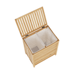 Cos de rufe MENORK, natural / alb