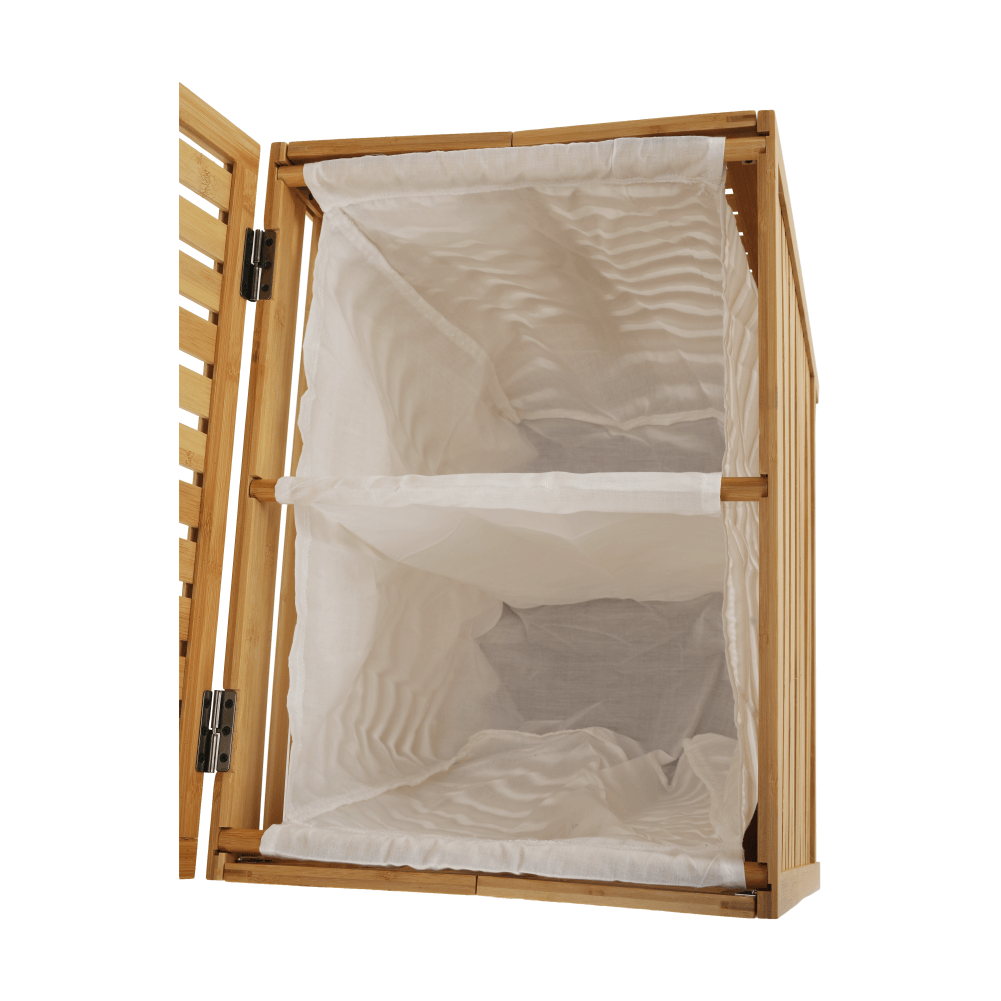 Cos de rufe MENORK, natural / alb