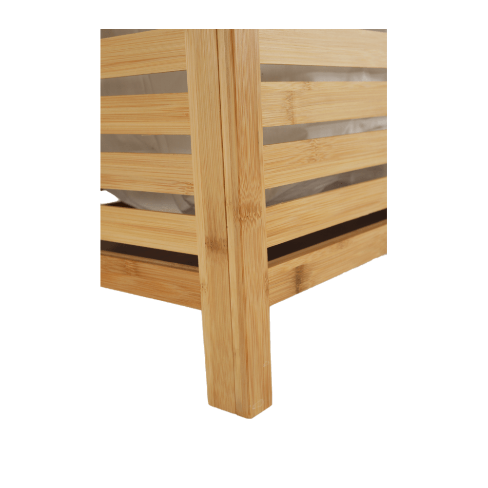 Cos de rufe MENORK, natural / alb