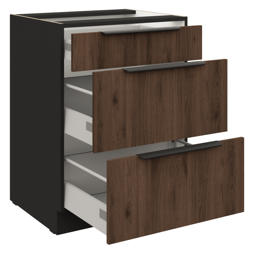 Dulap bucatarie modular MENZO 60 D 3S BB, vedere 4