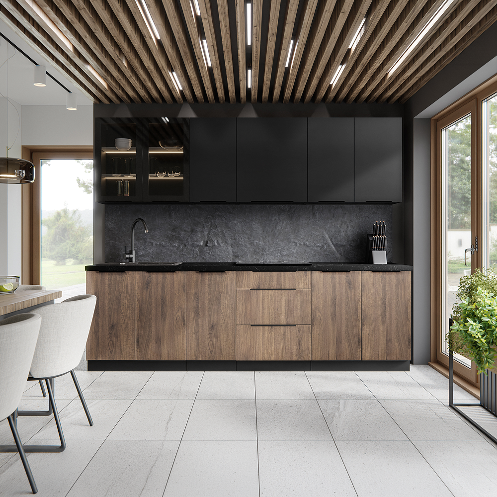 Dulap bucatarie SIBER, negru