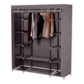 Organizator de garderoba METIN VNW15, material textil/metal, maro