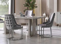 Scaun Lux Milano, crom