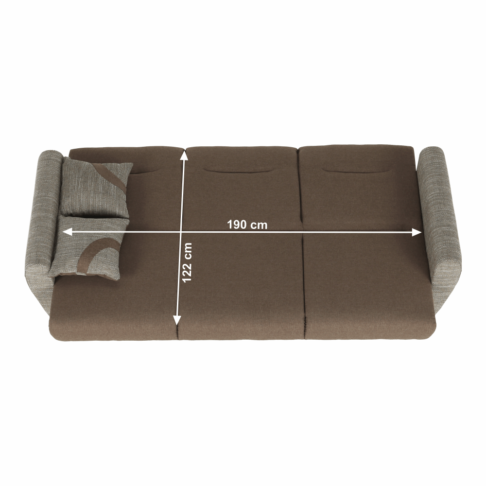 Canapea extensibila MILO 3 locuri, vedere 4