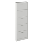 Dulap pantofi MOBI 15, 5 rafturi, alb