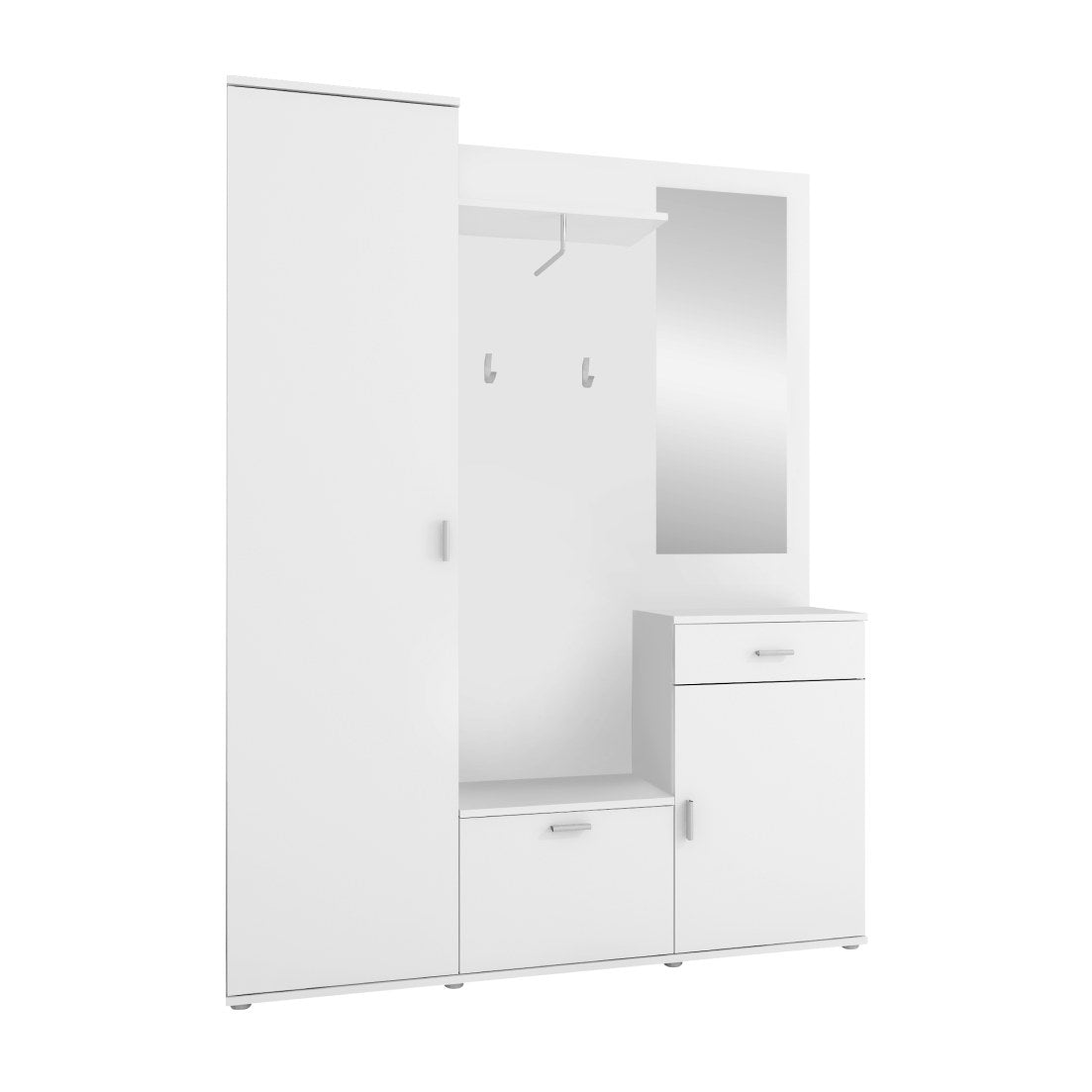 Mobilier hol Amalia, alb, vedere din față