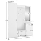 Mobilier hol Amalia – schiță cu dimensiuni