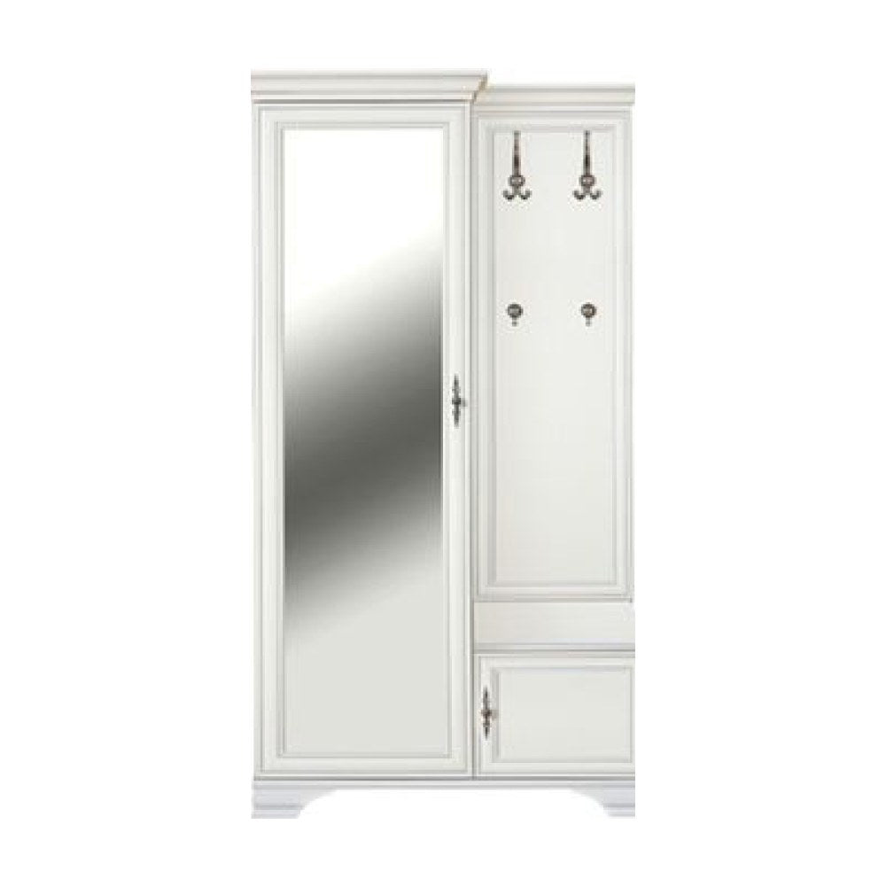 Mobilier hol Kentak, alb, vedere din față
