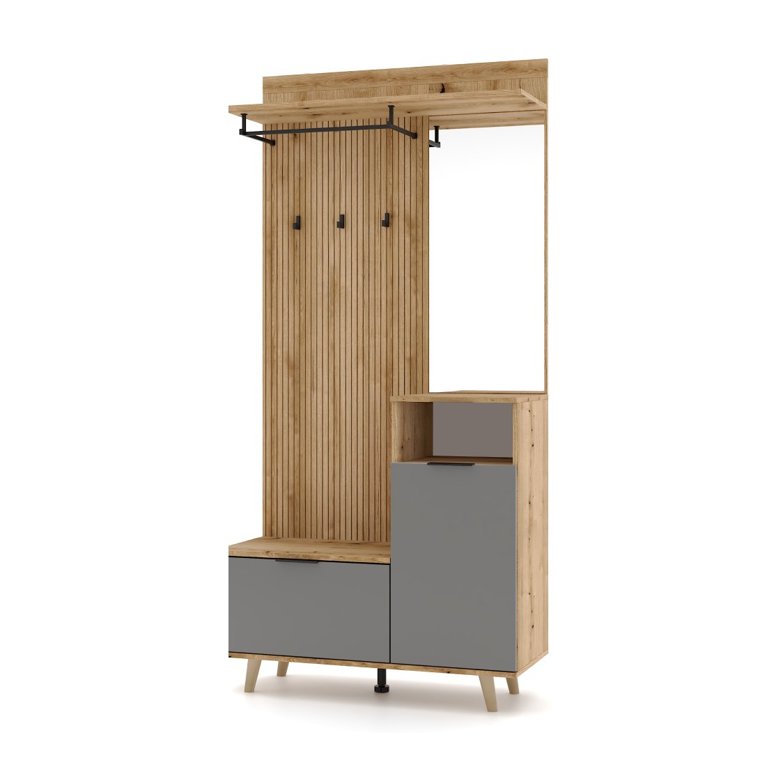 Mobilier hol Nodri, vedere din alt unghi