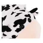 Taburet MOLLY, alb / negru / natural