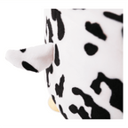 Taburet MOLLY, alb / negru / natural