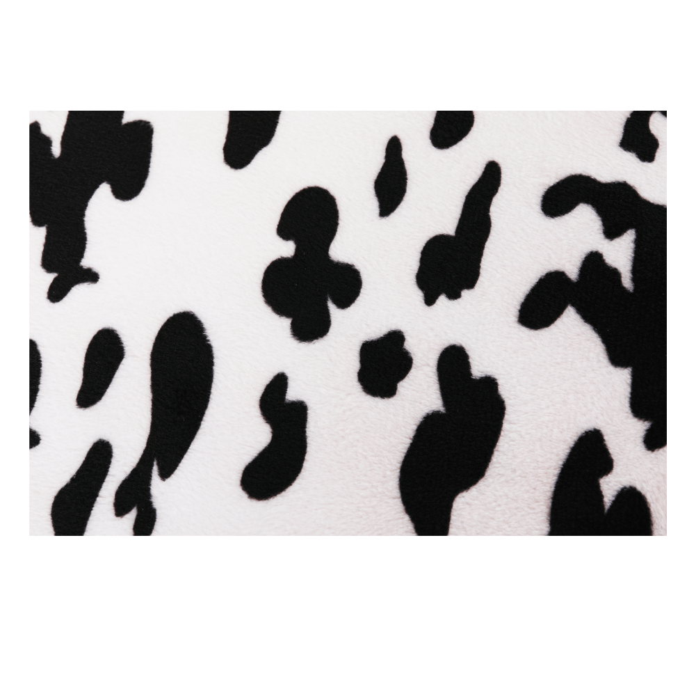 Taburet MOLLY, alb / negru / natural