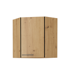 Dulap superior MONRO 60/60 GN-72 1F, negru mat/stejar artizan