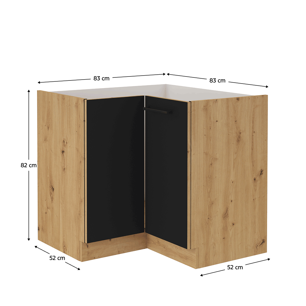 Dulap bucatarie modular MONRO 90/90 DN 1F BB, vedere 3