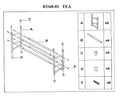 Dulap incaltaminte 2 randuri TEA, cromat/negru