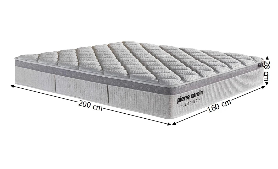Saltea Pierre Cardin cu arcuri pocket, medie, 160x200x28 cm, Monza