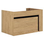 Mobilier baie MOURO, stejar auriu / negru