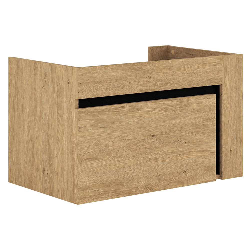 Mobilier baie MOURO, stejar auriu / negru