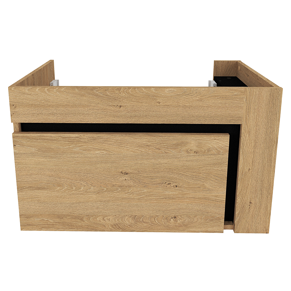Mobilier baie MOURO, stejar auriu / negru