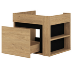 Mobilier baie MOURO, stejar auriu / negru