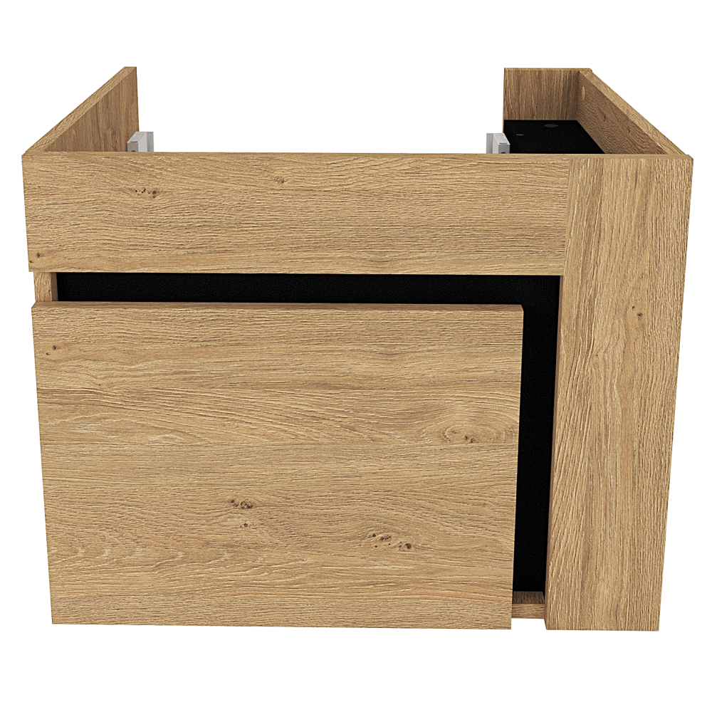 Mobilier baie MOURO, stejar auriu / negru