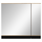 Mobilier baie MOURO, stejar auriu / negru