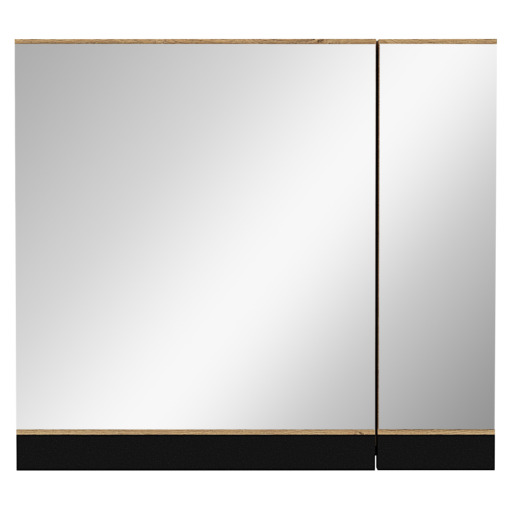Mobilier baie MOURO, stejar auriu / negru