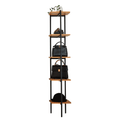 Raft in stil industrial MULIN, negru/salcam