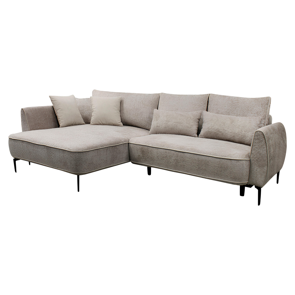 Set canapea MURIEL ROH, gri-bej Taupe, pe stanga