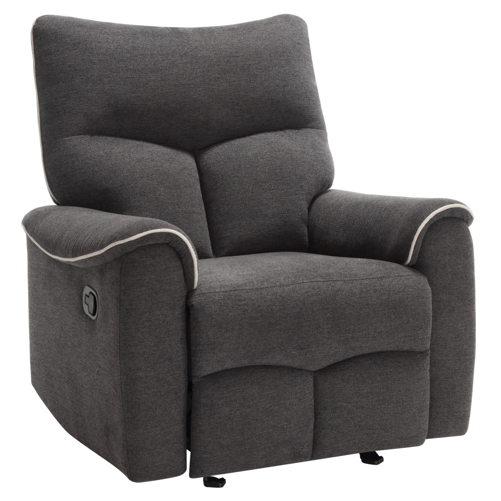 Fotoliu reglabil NADER, gri inchis / gri deschis