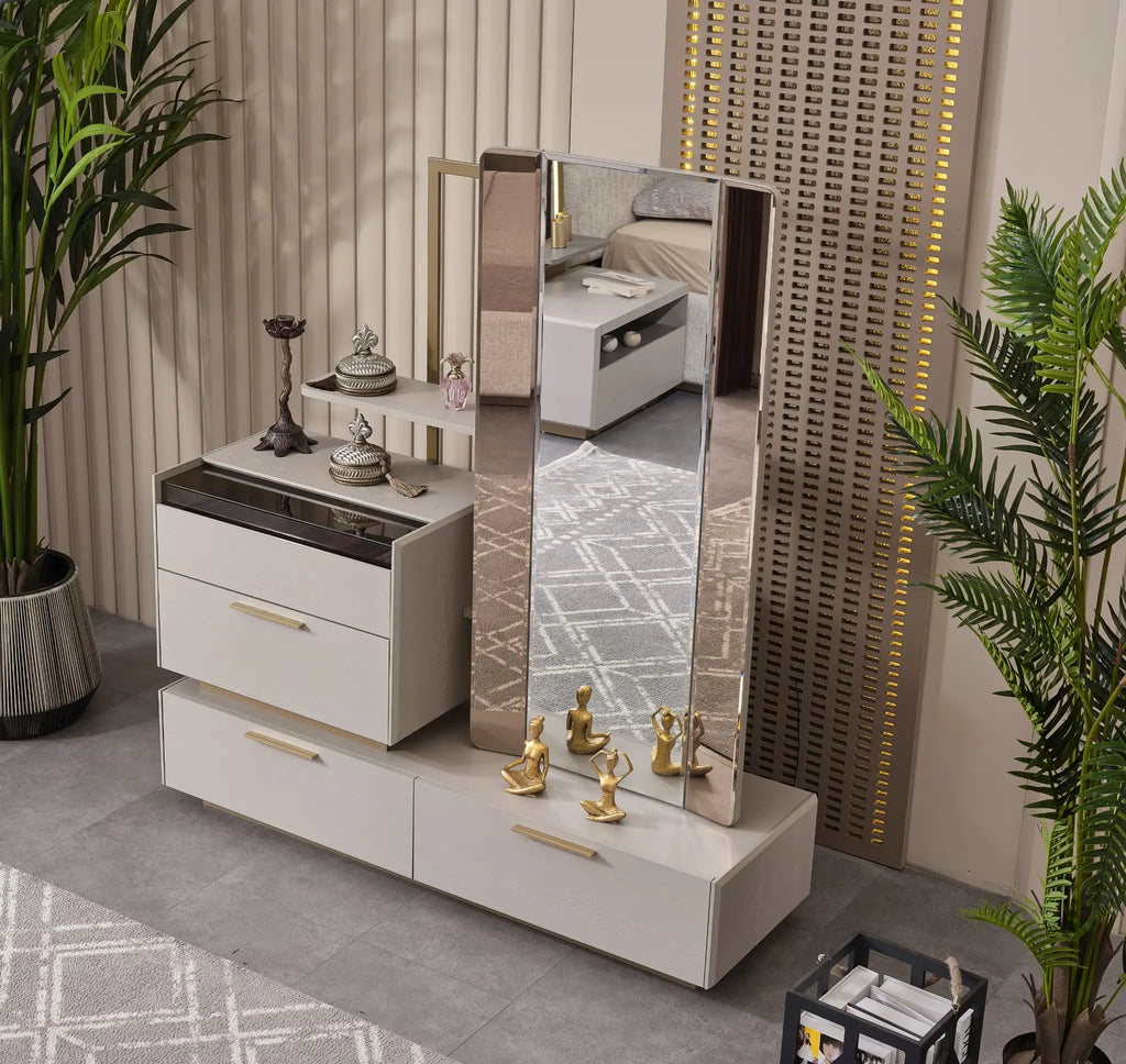 Set dormitor tapitat Mobilier Napoli, vedere 4