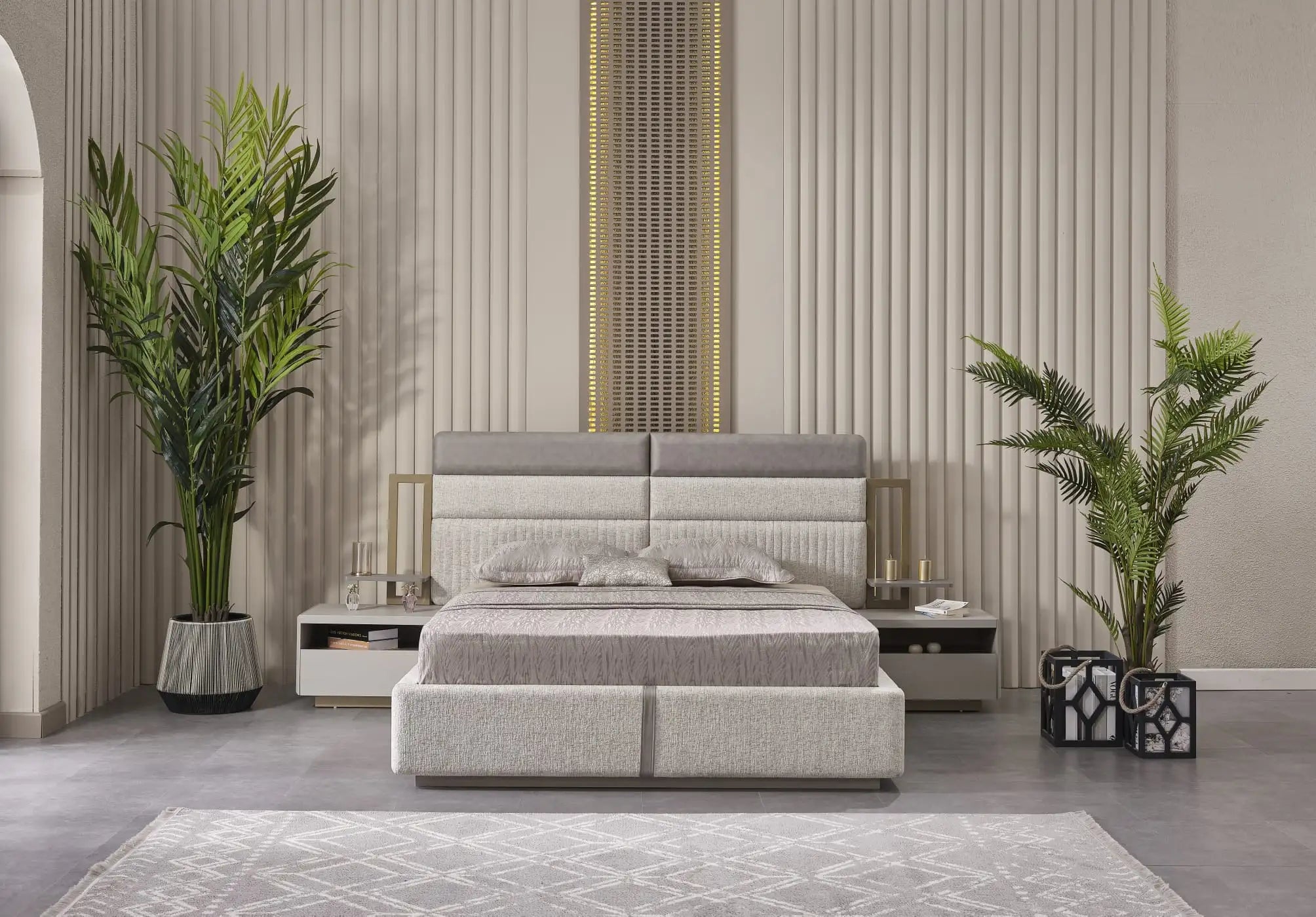 Set dormitor tapitat Mobilier Napoli, vedere 10