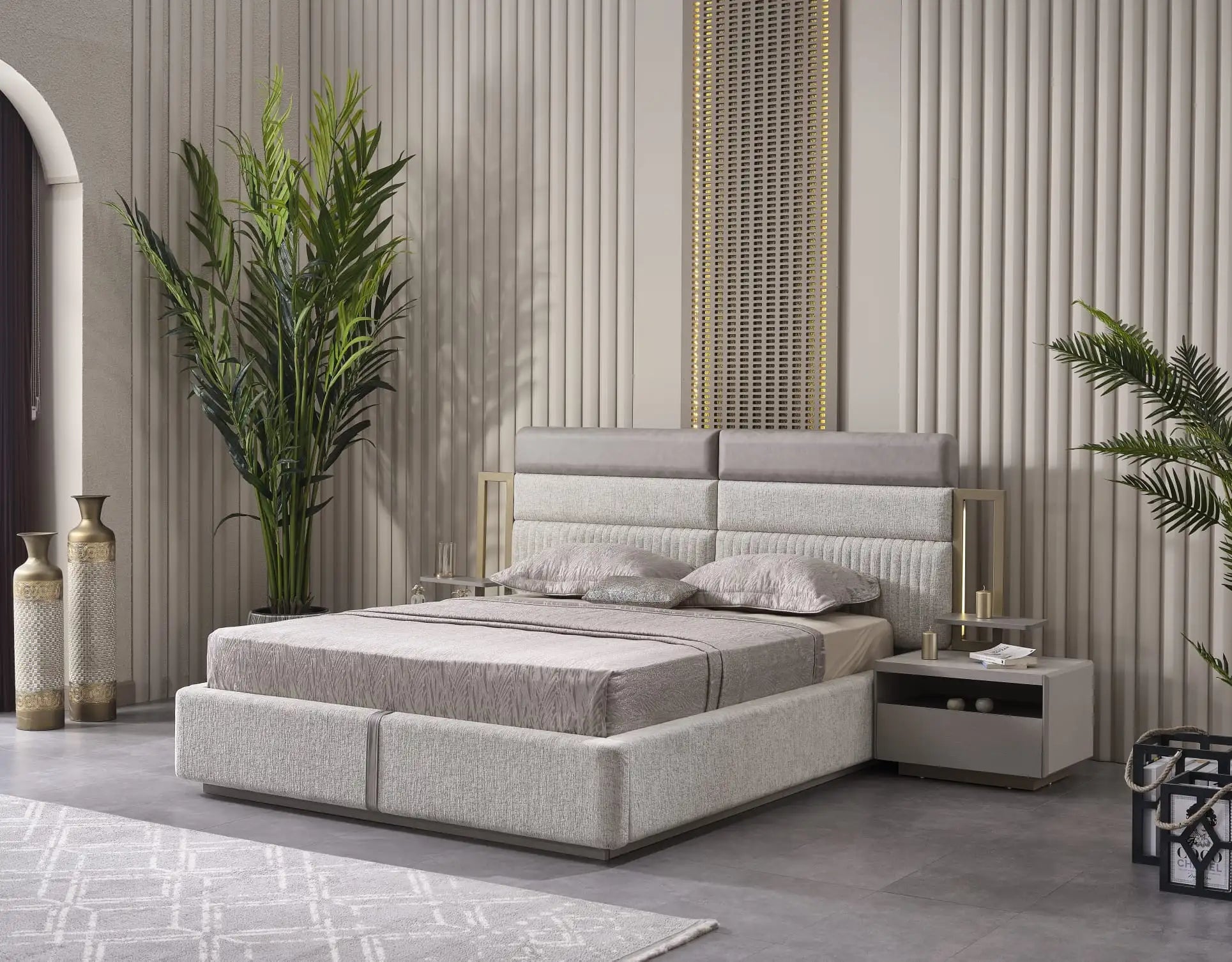 Set dormitor tapitat Mobilier Napoli, vedere 12