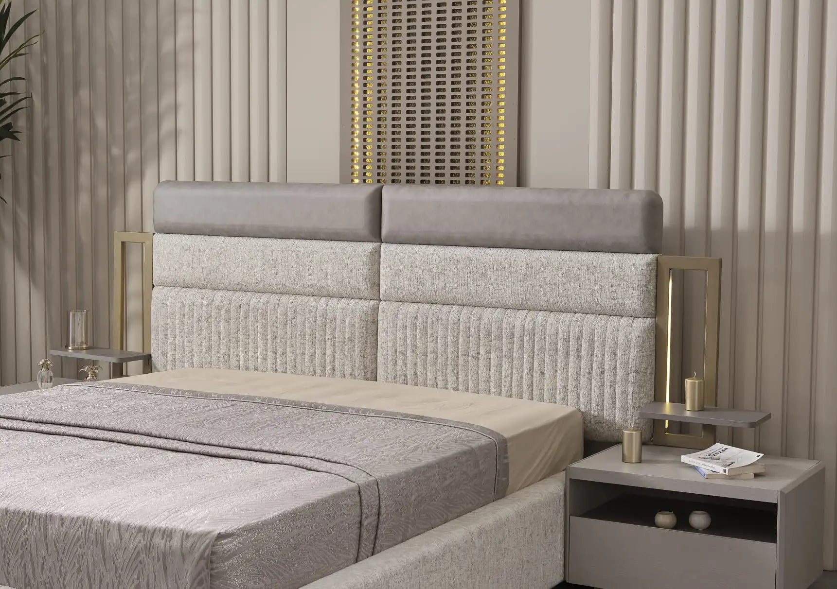 Set dormitor tapitat Mobilier Napoli, vedere 11