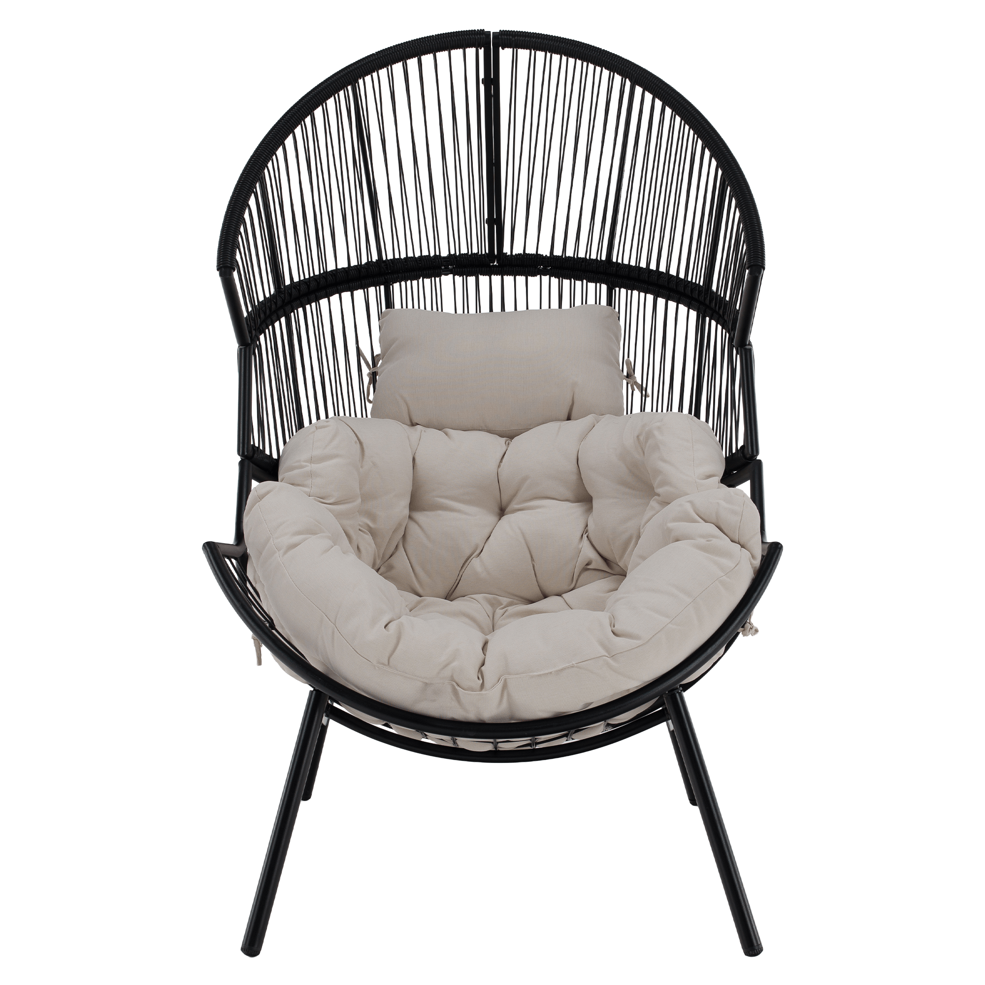 Scau de gradina NEO, alb / negru