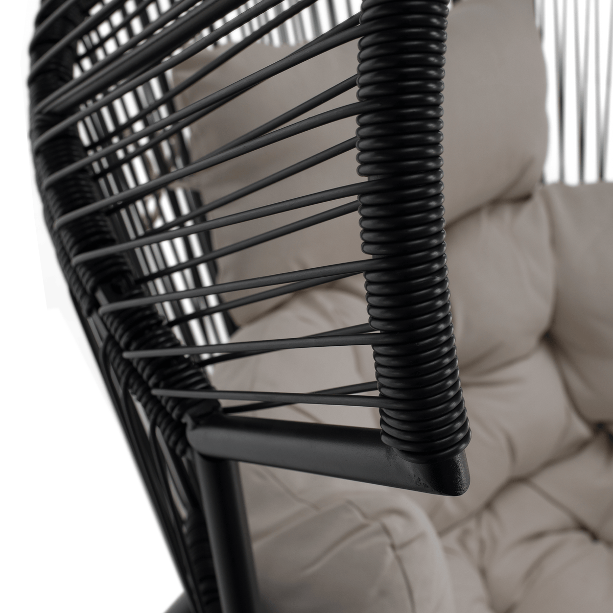 Scau de gradina NEO, alb / negru