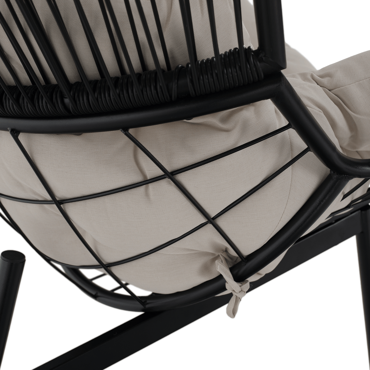 Scau de gradina NEO, alb / negru