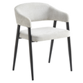 Fotoliu de sufragerie design NIZAR TYP 2, gri deschis/negru